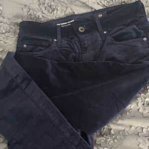AG Adriano Goldschmied Women's Skinny Jeans - Deep Blue Velveteen